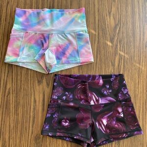 POPFLEX Mermaid/Dark Bloom Shorts Set